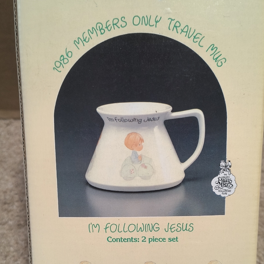 Precious Moments 'I'm Following Jesus' Members Only Mug - White